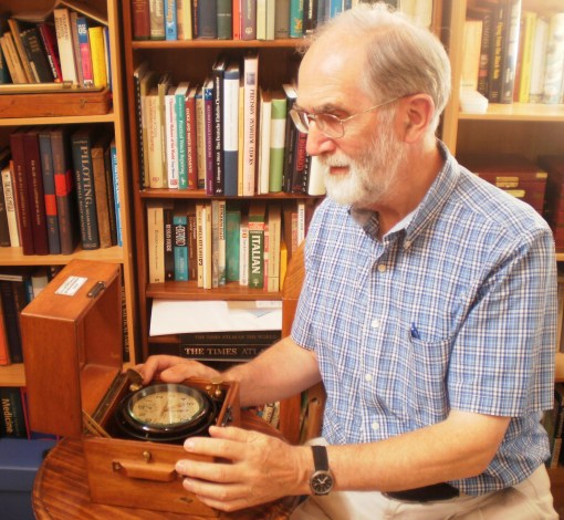 Bill Morris with a 1942 Wempe chronometer