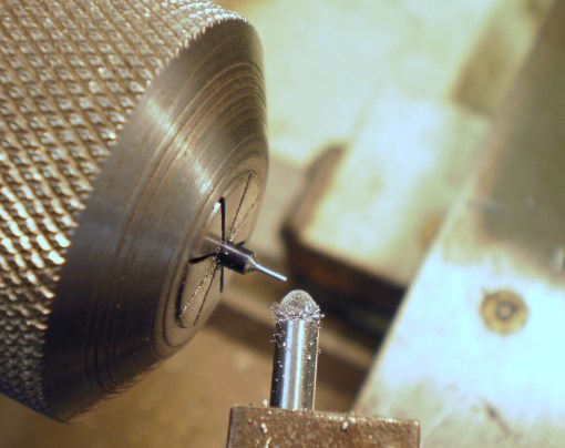 Figure 5: Turning down pinion wire.