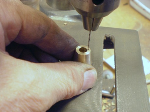 Figure 9: Drilling for spring anchor.