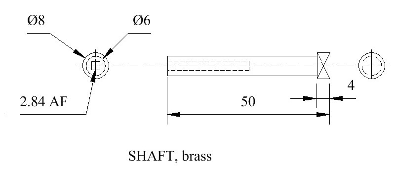 Tipsy key shaft drwg